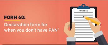 PAN Card Application Form 60