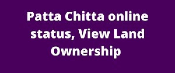 [Apply Online] Patta Chitta View Land Records, Status