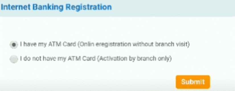 SBI Internet Banking Registration 