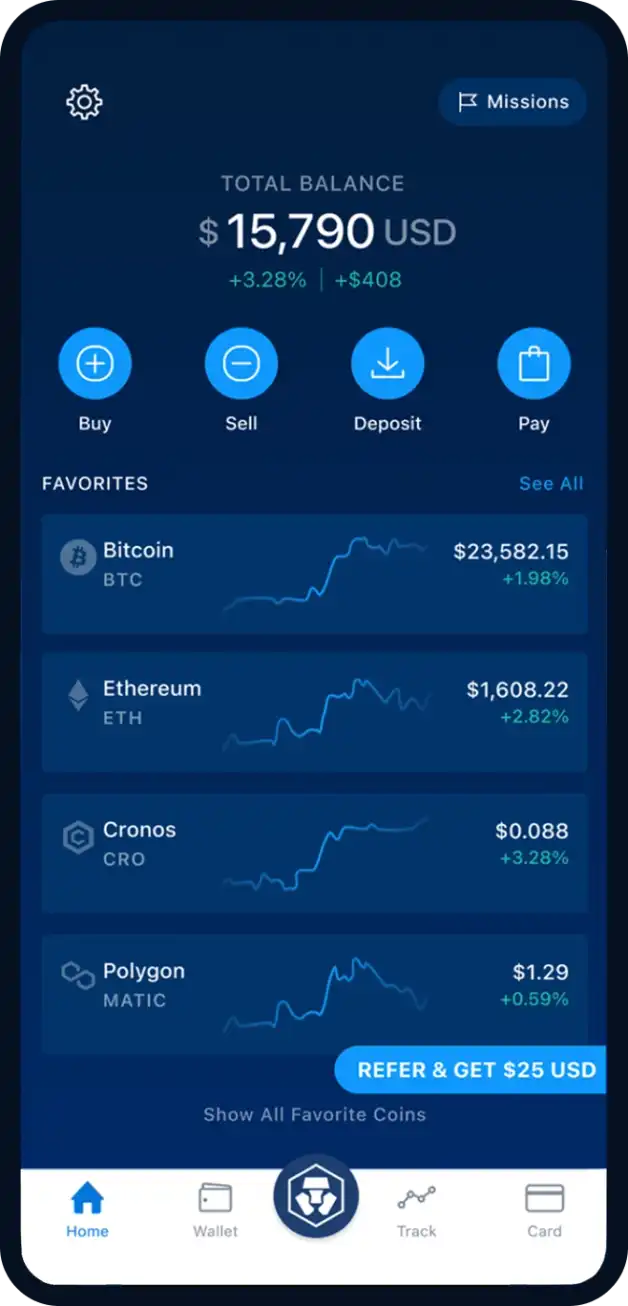 Select the Cryptocurrency