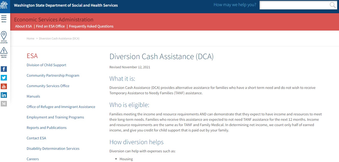Diversion Cash Assistance (DCA): Emergency Financial Support
