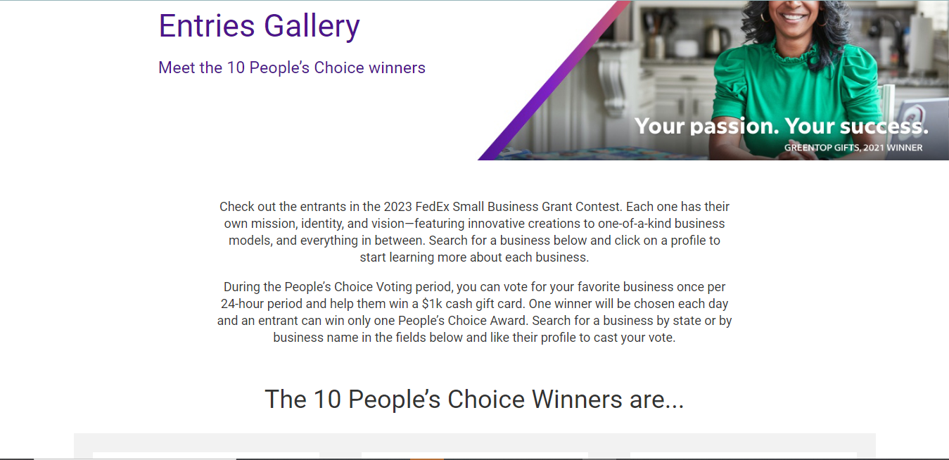 People's Choice Voting period