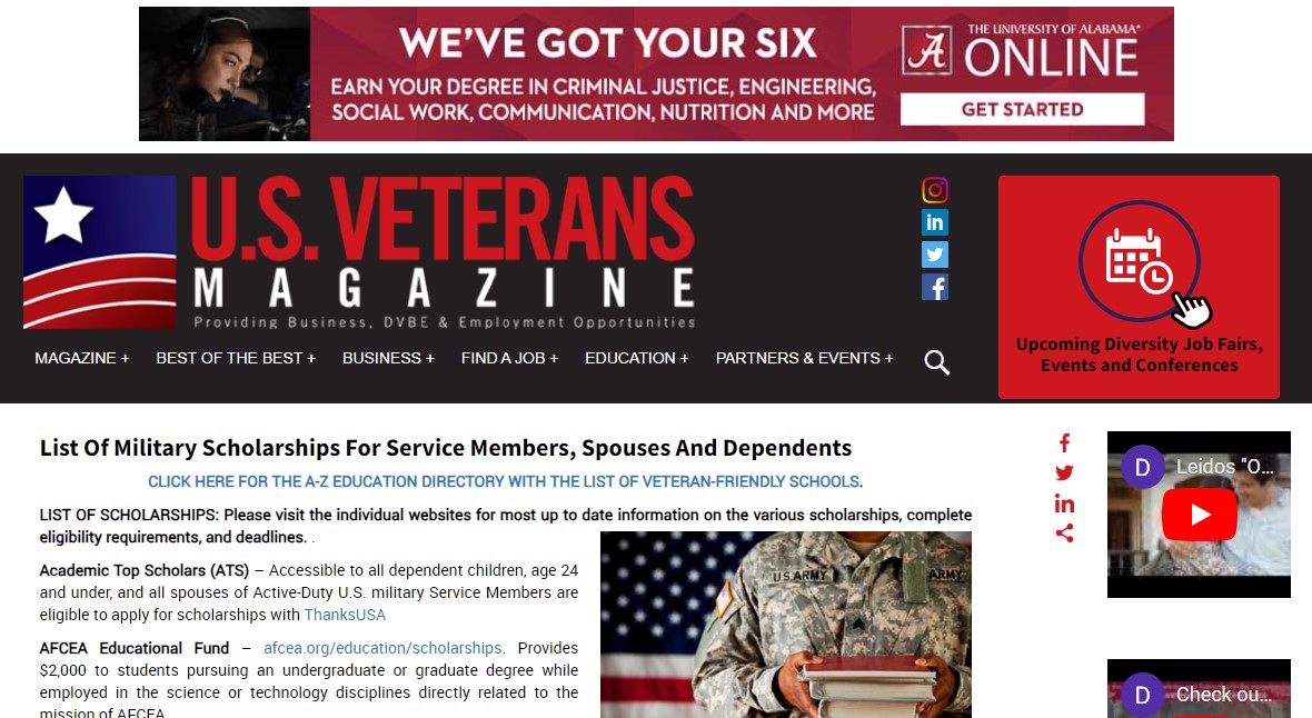 scholarships for veterans