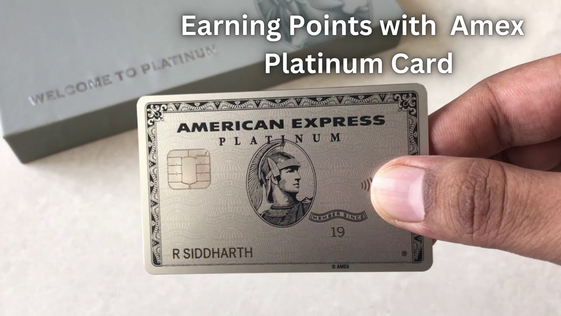 Earning Points with Amex Platinum Card.