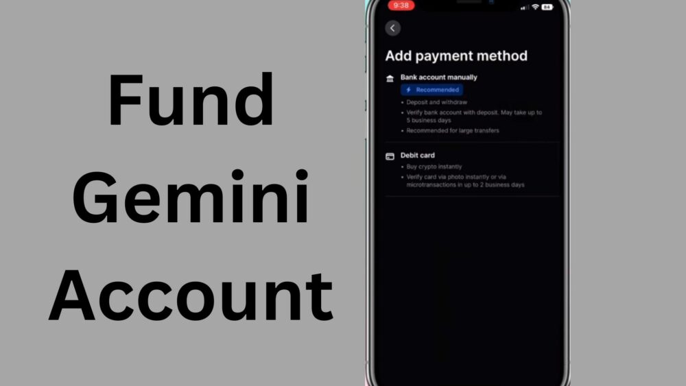 Fund Your Gemini Account