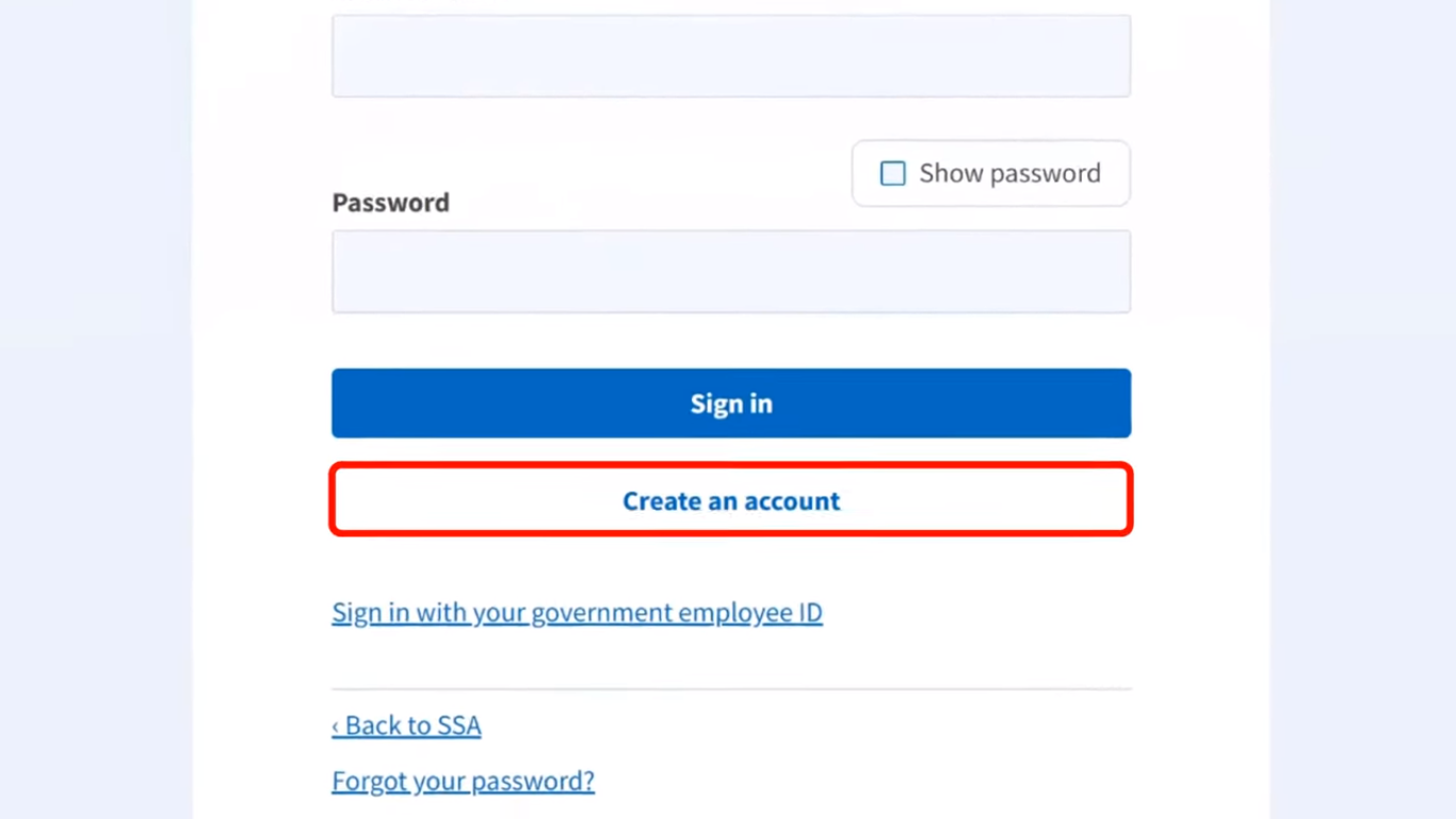 Create Your My Social Security Account