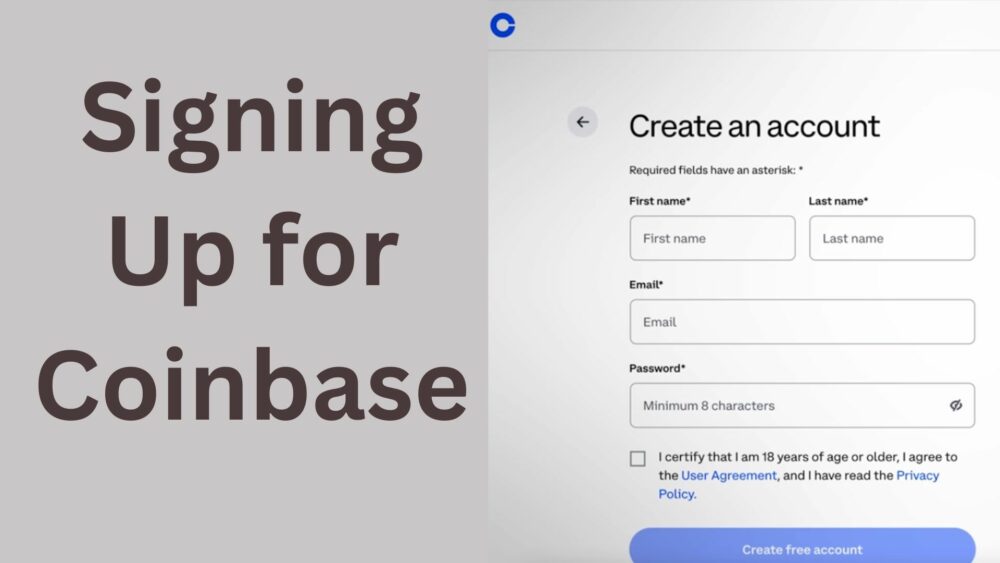 Signing Up for Coinbase