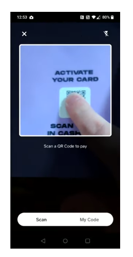 Scan the Activation Code