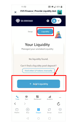 select Add Liquidity