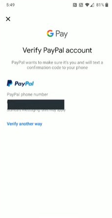 verify your Paypal account