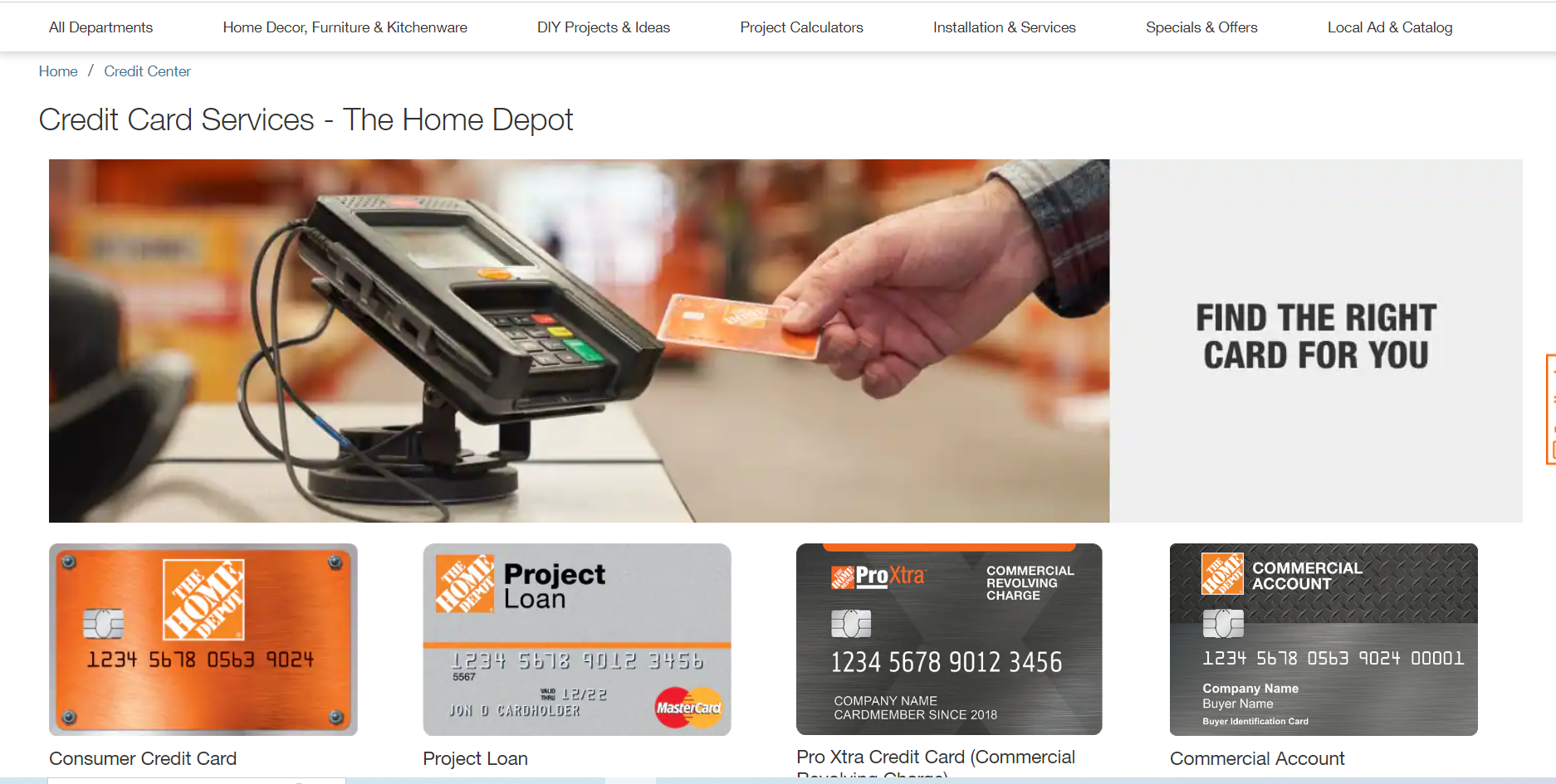 Home Depot Credit Card