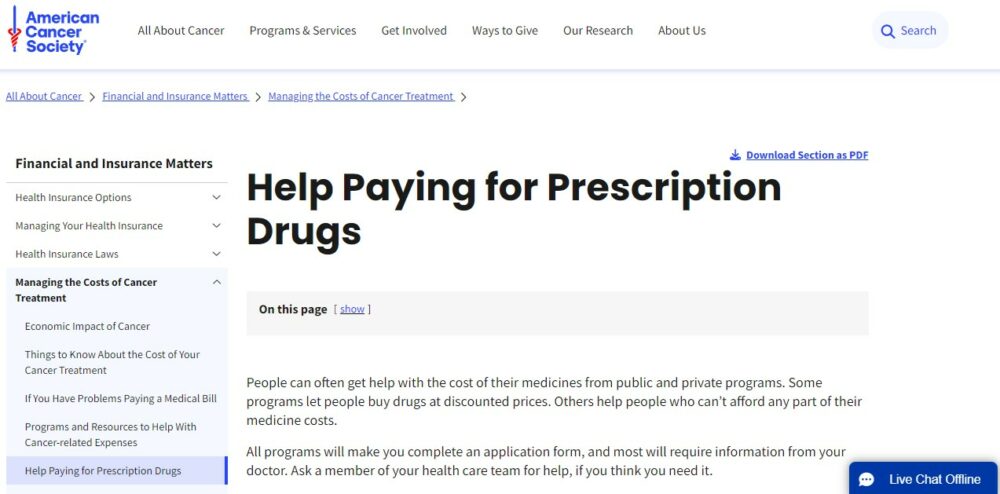 prescription assistance program